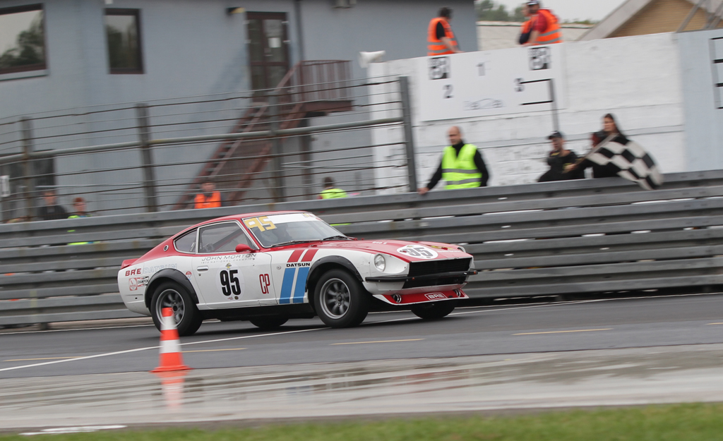 Mads Leth Sørensen vinder søndagens første løb i den store 71 klasse
(Foto: Motorsporten.dk)